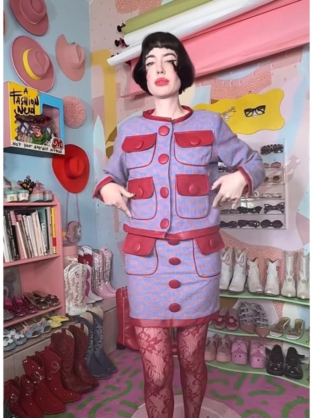House of Caswell  carly Cardigan jacket and mini  skirt set  XS